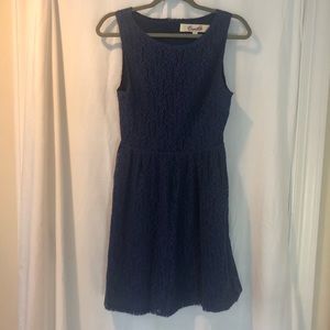 Francescas Blue Lace Tank Dress